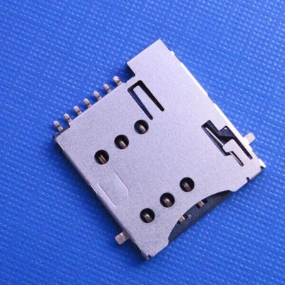 microSim push type 6+1pin with CD 可反貼到PCB