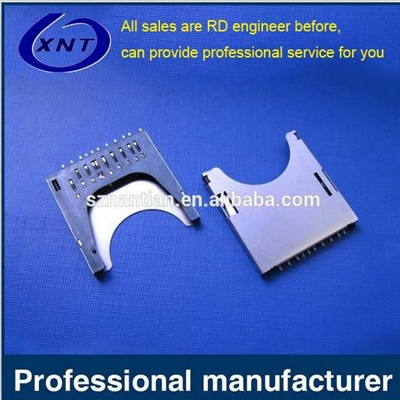 TF card holder SD PUSH 2.75mm high solderband detection