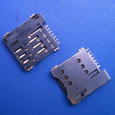 SIM card holder with push type 6pin microSim connector